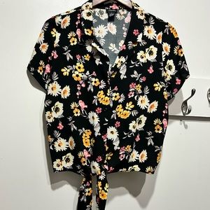 Justify floral button down